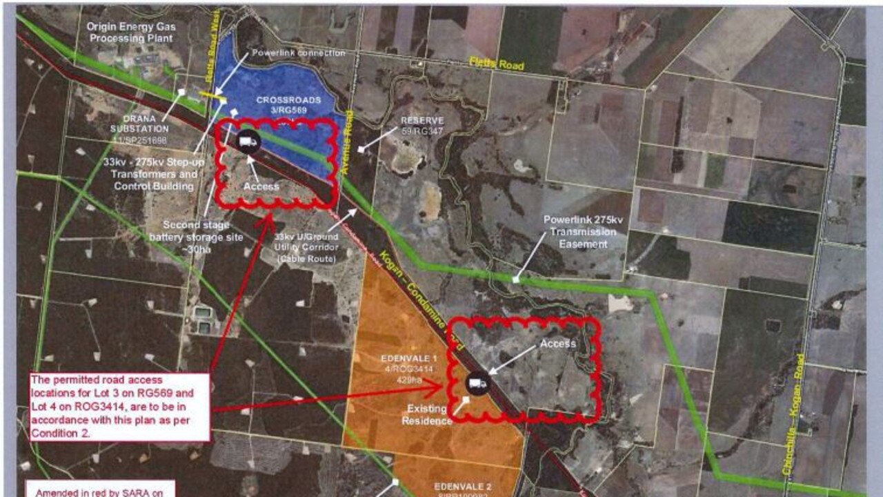 NEW SOLAR FARM: Location of the Edenvale Solar Park on the Western Downs. Pic: ASLAT
