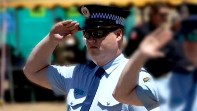 Senior Constable Kristian White lives in Cooma but he has been suspended from police duty. Picture: 9 News