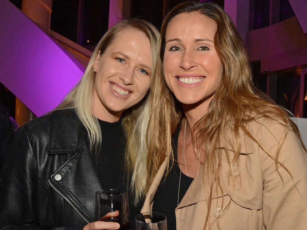 Alana Sargent and Stacey Hutton at GC Business Week wrap party at Nineteen The Star Gold Coast. Picture: Regina King