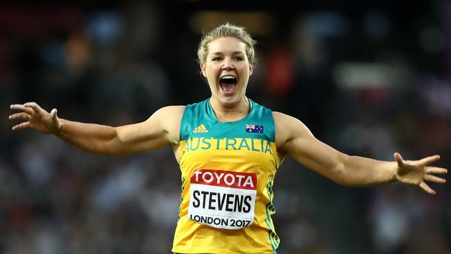 Dani Stevens smashed her personal best to win silver in the Women's Discus final during day ten of the 16th IAAF World Athletics Championships.