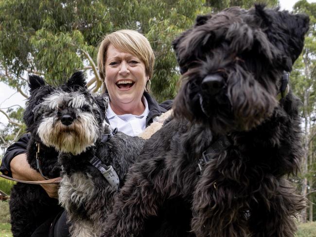 Christine Robertson OAM, founder of Lost Pets of SA and Chip Blitz, is a finalist for a Woman of the Year award. Picture: Kelly Barnes