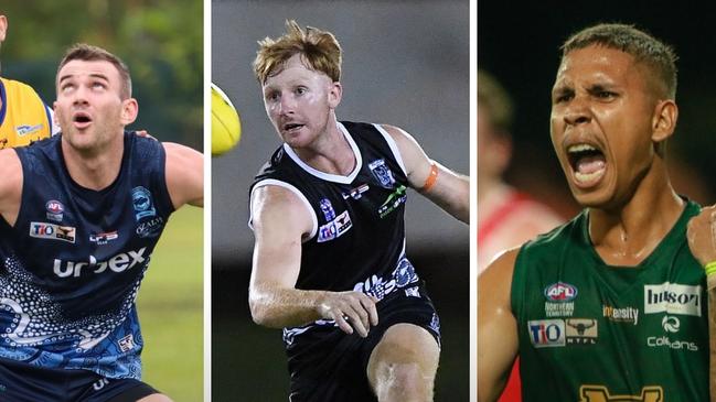 Ben Archard, Eric Guthrie and Nick Yarran. NTFL Canva top 100 players.