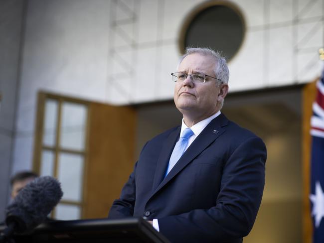 Scott Morrison was barred from speaking at a UN climate conference over the weekend. Picture: NCA NewsWire / Gary Ramage