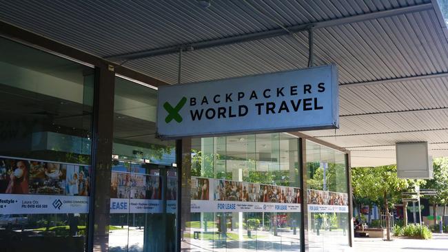 Backpackers World Travel on Shields St in the Cairns CBD now vacant and the premises is looking for a new tenant. Picture: Peter Carruthers