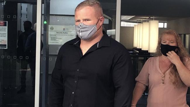 Former Nowra-Bomaderry Jet and Shellharbour Shark Zac Kershaw at a previous court appearance in February.