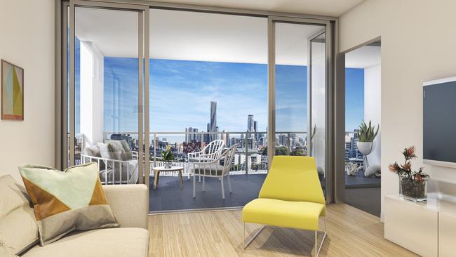 Almost a third of the apartments are under contract.
