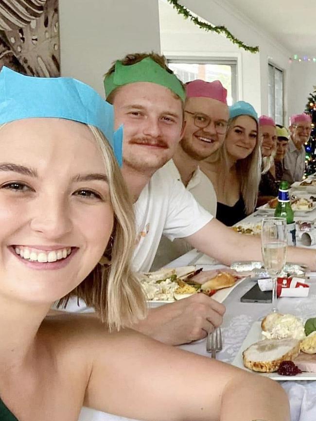 Matthew Arnold (second from left) at his final Christmas lunch