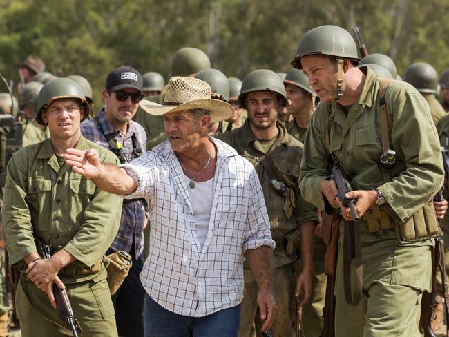 Mel Gibson is up for Best Director for Hacksaw Ridge. Picture: AP