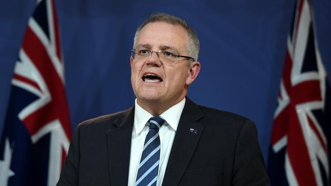 Treasurer Scott Morrison will unveil the biggest overhaul of the way the GST pie is divided between the states since it was introduced. Picture: AAP/Joel Carrett