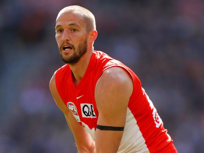 Sam Reid in action during the grand final. Picture: Michael Willson/AFL Photos via Getty Images