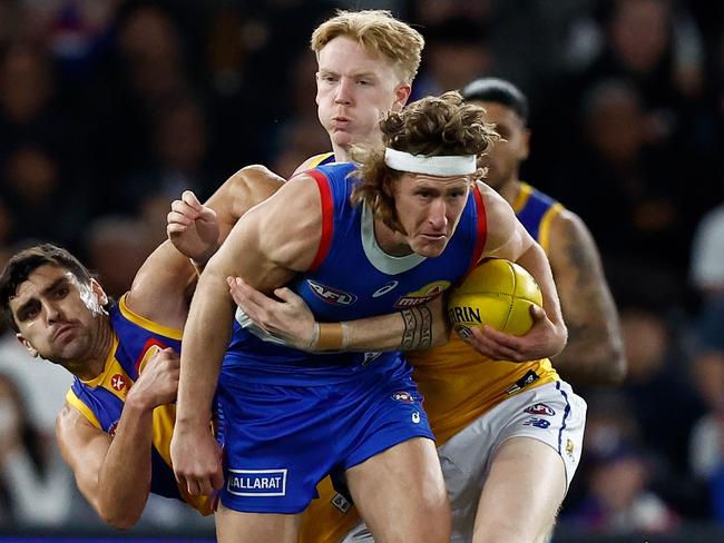 Aaron Naughton has signed a monster eight-year deal with the Bulldogs. Picture: Michael Willson/AFL Photos via Getty Images