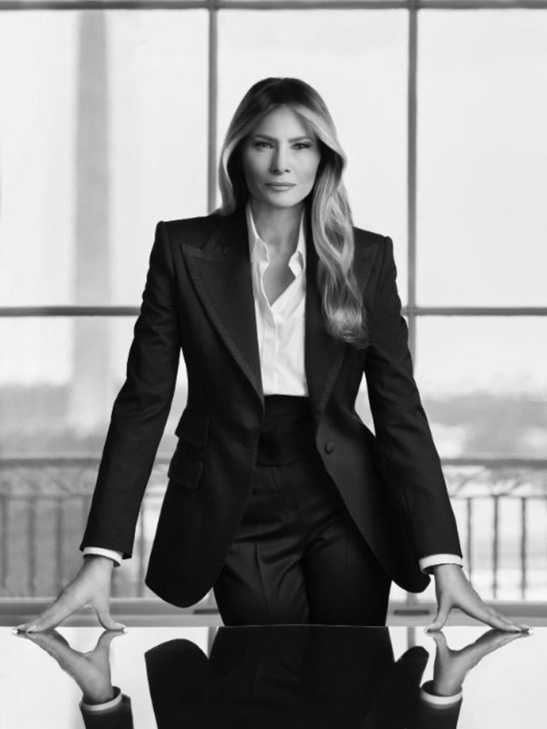 US First Lady Melania Trump in her 2025 portrait. Picture: Regine Mahaux/The White House