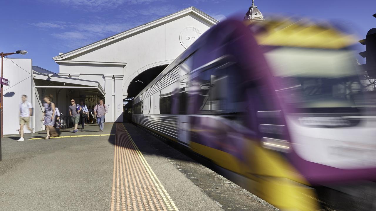 Commuters on a Geelong bound V/Line service from Southern Cross were delayed this morning after a person was hit by a train. Photo: V/Line