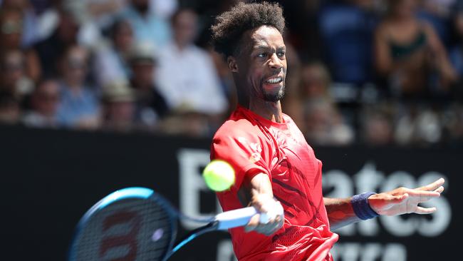 Gael Monfils couldn’t match it with the Austrian. Picture: Getty Images