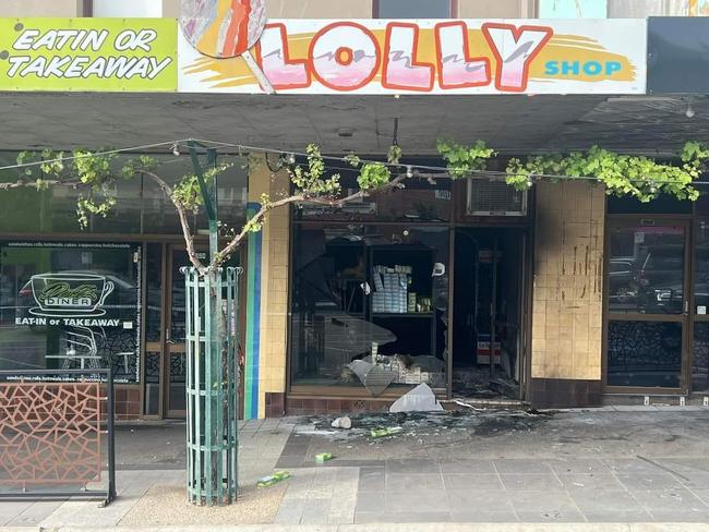 Eighteen people were evacuated from an Ararat pub after a nearby tobacco shop was torched. Picture: Supplied