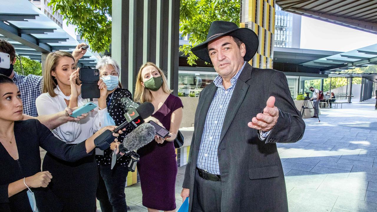 Former Logan City Councillor Phil Pidgeon outside Brisbane Magistrates Court in April. Picture: Richard Walker