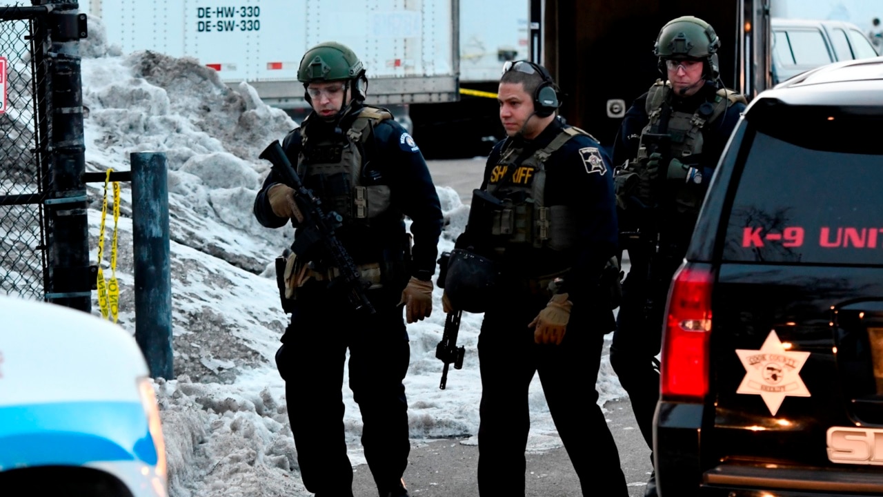 Five Dead And Officers Wounded In Mass Shooting Near Chicago | Sky News ...