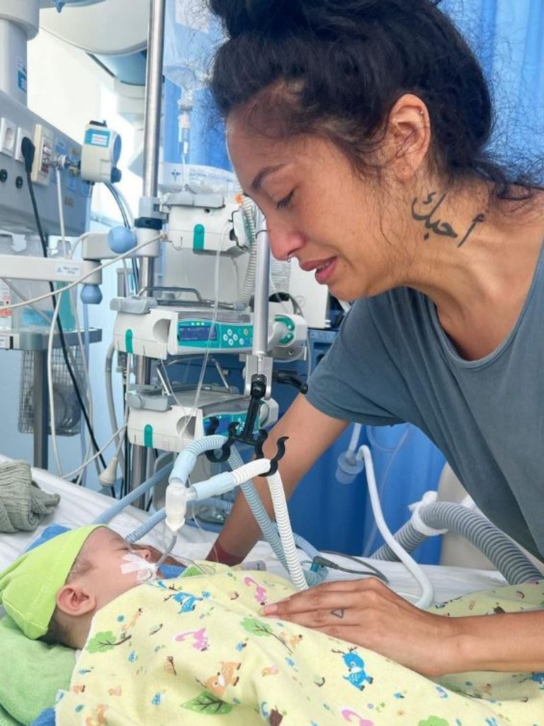 The child has been on a ventilator since Wednesday last week. Picture: Instagram