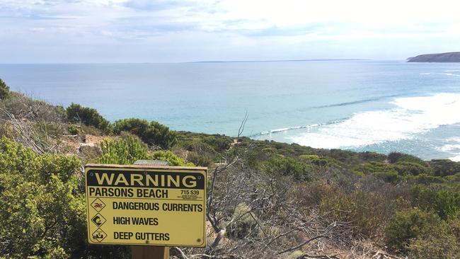 Parsons Beach is considered very dangerous for swimmers. Picture: Mitch Mott