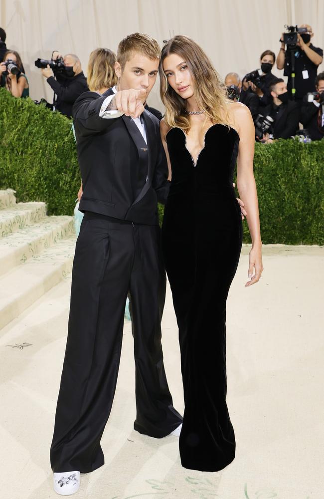 Justin Beiber and Hailey Bieber. Picture: Getty Images