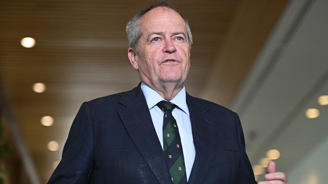 Bill Shorten holds a press conference at Parliament House in Canberra. Picture: NewsWire / Martin Ollman