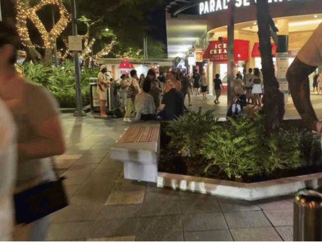 Hundreds pack Surfers Paradise to ring in the new year.