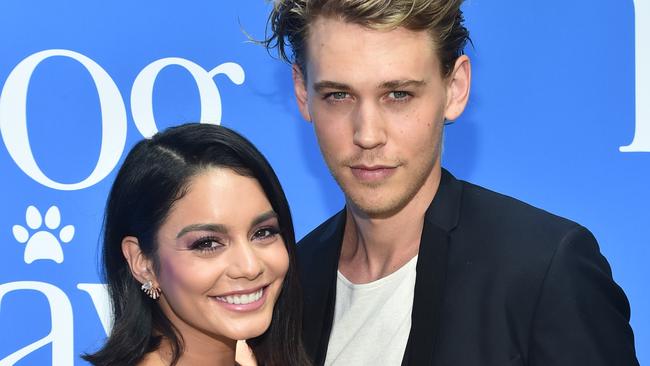 CENTURY CITY, CA - AUGUST 05: Vanessa Hudgens and Austin Butler attend the premiere of LD Entertainment's "Dog Days" at Westfield Century City on August 5, 2018 in Century City, California. (Photo by Alberto E. Rodriguez/Getty Images)