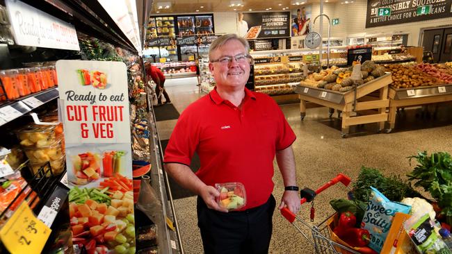 Coles CEO Steve Cain at the Coles Camberwell store. Picture: David Geraghty