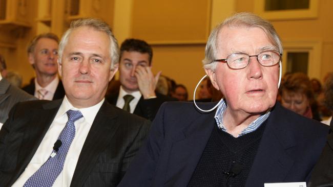 Malcolm Turnbull and the late Neville Wran,