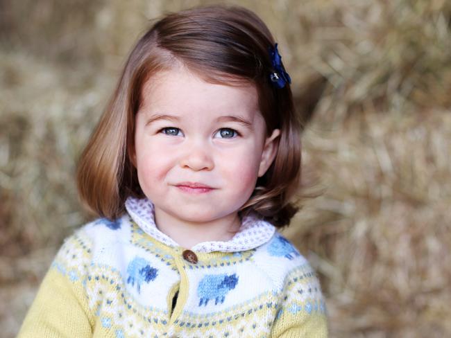 NORFOLK, ENGLAND - APRIL 2017: In this undated handout image released by the Duke and Duchess of Cambridge, Princess Charlotte is pictured at home in April in Norfolk, England. The photograph was taken in April by The Duchess at their home in Norfolk to mark Princess' second birthday. (Photo by HRH The Duchess of Cambridge via Getty Images)  NEWS EDITORIAL USE ONLY. NO COMMERCIAL USE (including any use in merchandising, advertising or any other non-editorial use including, for example, calendars, books and supplements). This photograph is provided to you strictly on condition that you will make no charge for the supply, release or publication of it and that these conditions and restrictions will apply (and that you will pass these on) to any organisation to whom you supply it. All other requests for use should be directed to the Press Office at Kensington Palace in writing.  NOTE TO EDITORS: This handout photo may only be used in for editorial reporting purposes for the contemporaneous illustration of events, things or the people in the image or facts mentioned in the caption. Reuse of the picture may require further permission from the copyright holder.