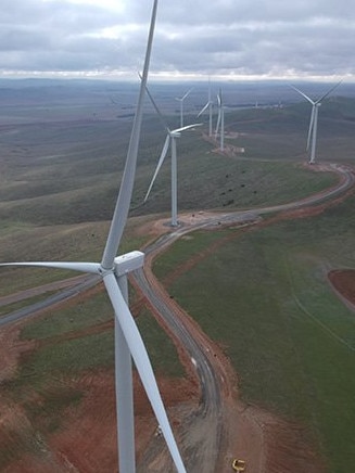 The Willogoleche wind farm.