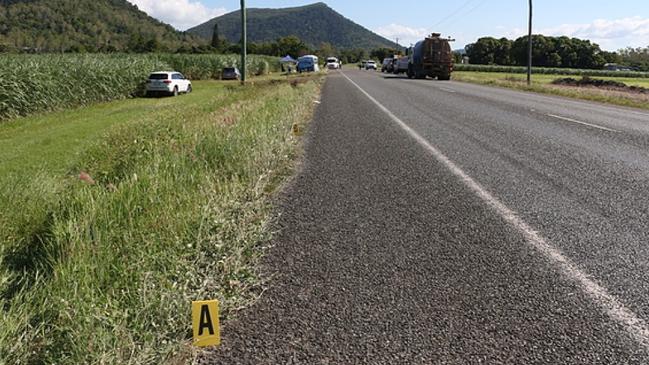 Marker A shows where it is believed the bus left the Shute Harbour Rd before rolling and coming to a stop just under 100 metres ahead.