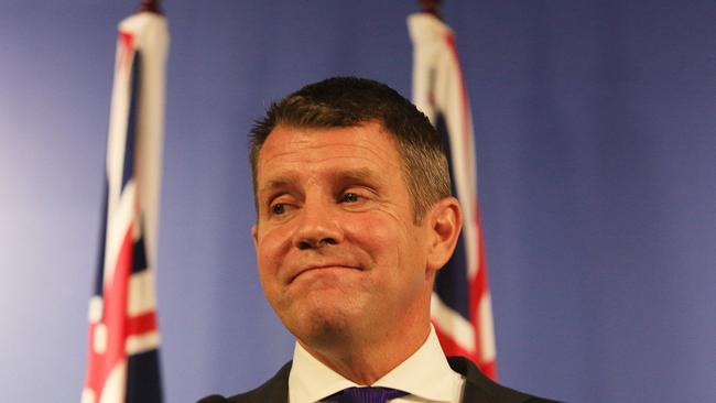 NSW Premier Mike Baird announced his retirement at a press conference at his Martin Place office. Pic: Mark Evans