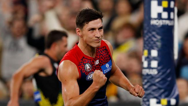 Sam Weideman put in a crucial three-goal performance to seal the win. Picture: Getty