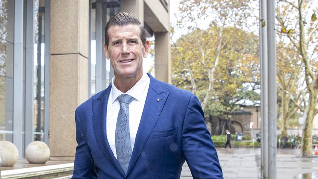 Ben Roberts-Smith leaves the Federal Court in Sydney on Thursday. Picture: Christian Gilles / NewsWire