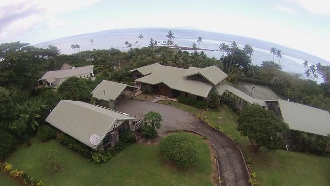 An aerial view of the property.