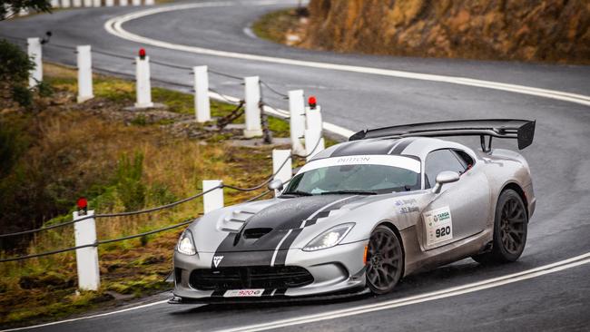 Ed Maguire drove a Viper to victory at Targa Tasmania in 2021. Picture: Aaron Wishart