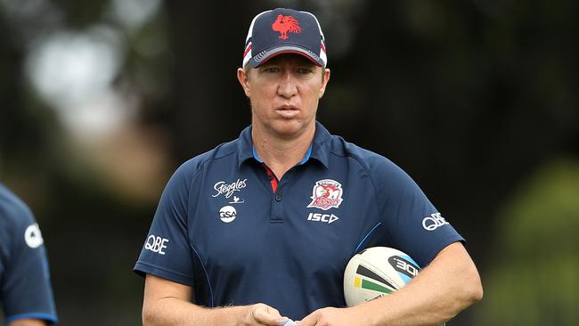 Consider the achievement of Roosters coach Trent Robinson. (Photo by Mark Kolbe/Getty Images)