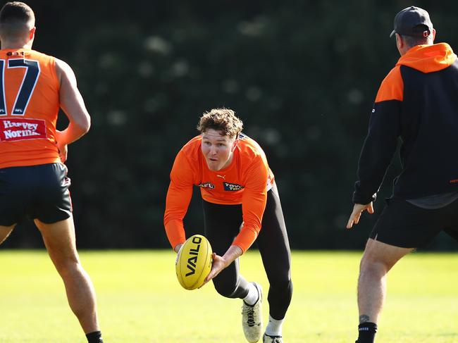 The clash with Carlton comes at the perfect time for Tom Green and the Giants. Picture: Brett Costello
