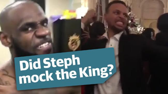 Did Steph Curry just mock King James!?