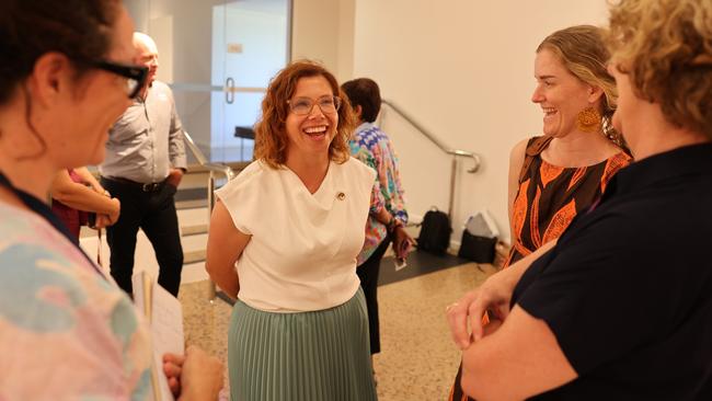 Social Services Minister Amanda Rishworth was in Katherine on Wednesday. Pic: Supplied.