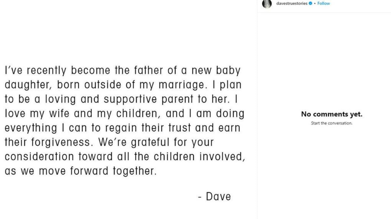 Dave Grohl stunned fans when he posted this statement on Instagram.