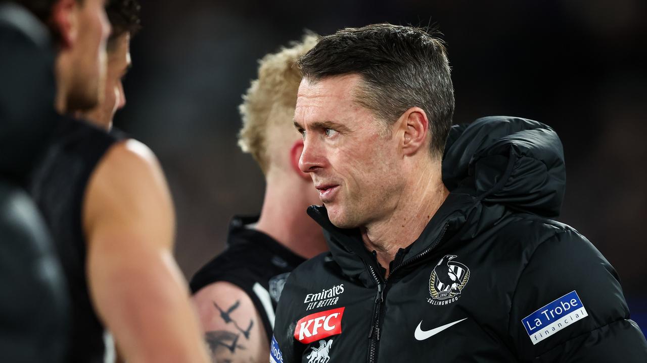 Craig McRae, Senior Coach of the Magpies. Picture: Dylan Burns/AFL Photos via Getty Images