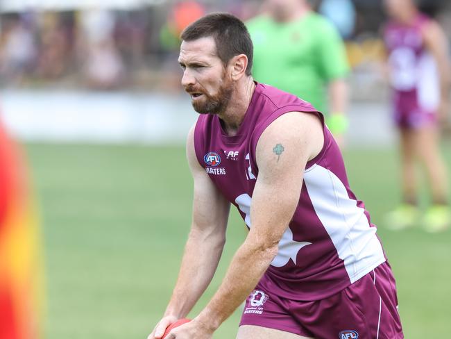 Former Brisbane Lions great Jason Akermanis will not be reprising his showstopping performance at this year’s AFL Masters National Carnival. Picture: Dave Gleeson