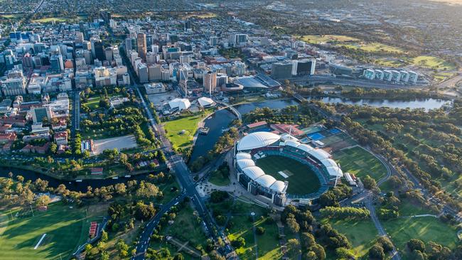 “Adelaide Oval has proven it can manage large crowds safely and efficiently.” Picture: Airborne Photography