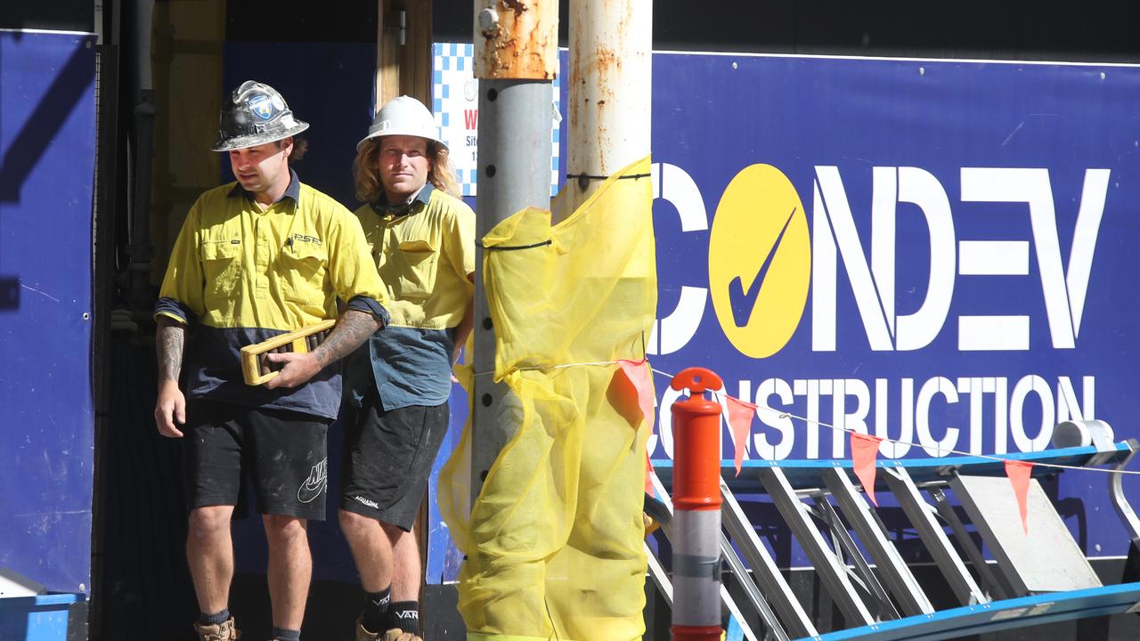 Workmen at the Condev project Natura earlier this week. Picture Glenn Hampson