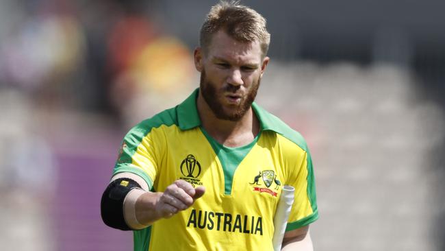 David Warner has to pass a fitness test before the Afghanistan game.