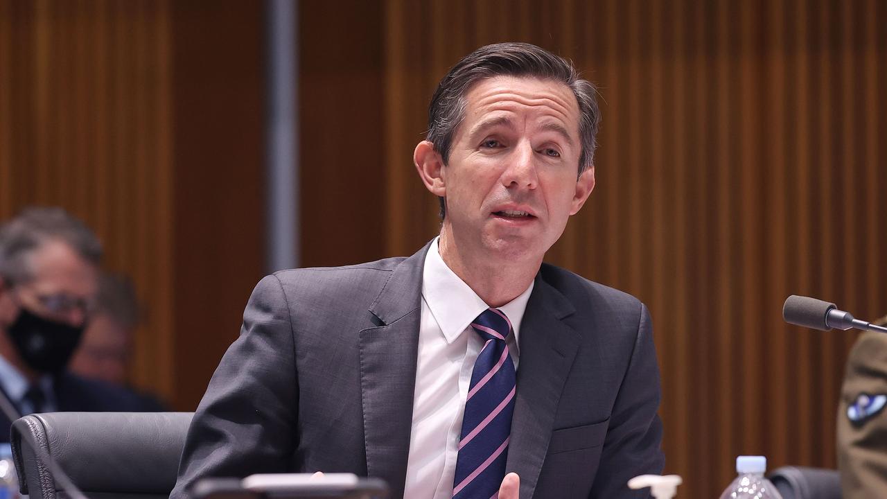 Finance Minister Simon Birmingham said the government would consider ways to help Australia with rising cost of living in the upcoming budget. Picture: NCA NewsWire / Gary Ramage