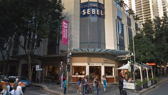 Guy Barbera is the co-owner of an apartment at The Sebel hotel in Charlotte St, Brisbane. Pic: Google street view