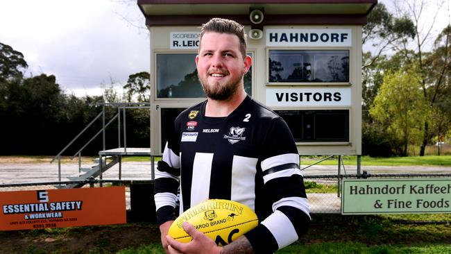 Hahndorf premiership forward Darcy Hourigan has left the reigning premier for wooden spooners Nairne Bremer. Picture: AAP/Mark Brake